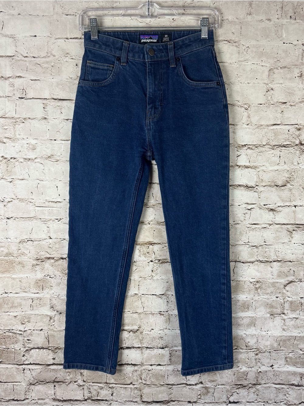 Patagonia Women's Size 25 Staright Fit Jeans Dark Wash High-Rise Casual 5 Pocket